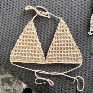 Crochet Triangle Bikini Top